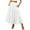 White, variant on SBYOJLPB Women's Skirts Fashion Women Solid Casual Pocket Ruched Ruffles Elastic Waist Skirts,White