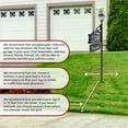 thumbnail image 6 of Address America USA Handcrafted, Double-Sided Reflective Boardwalk Address Sign With Name Rider And LED Solar Light - 47" Pole, 6 of 7