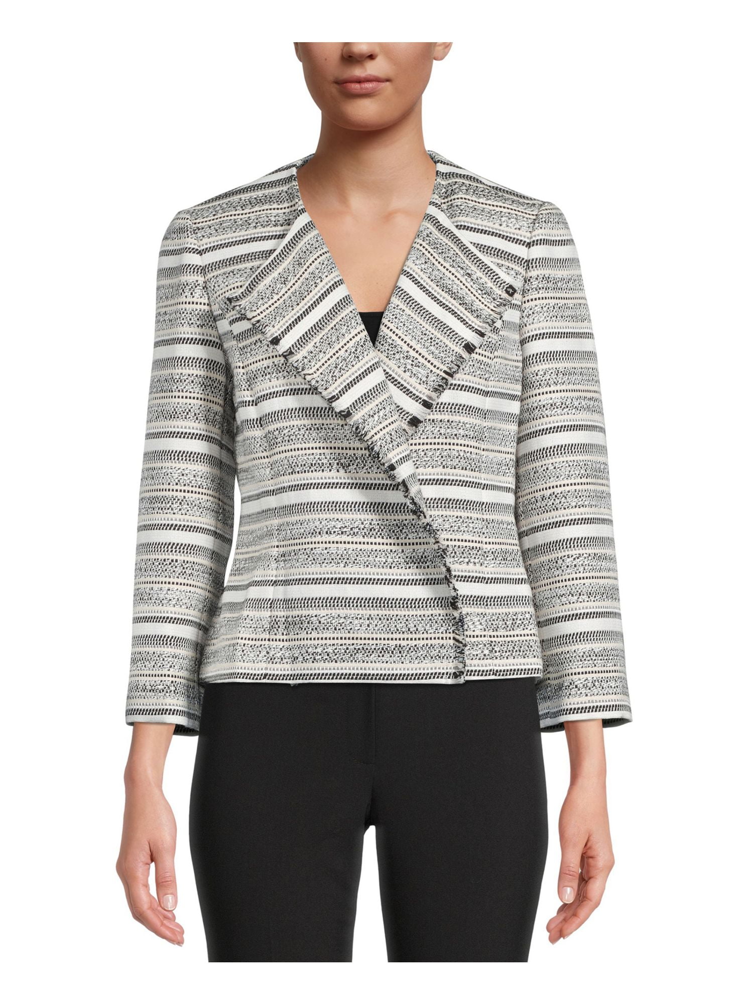 Women's Tweed Striped Blazer