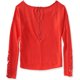 thumbnail image 2 of Camiseta adornada Aeropostale con encaje en la espalda para mujer naranja extragrande, 2 of 2