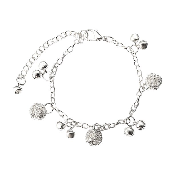 Aleación de galvanoplastia gruesa pulsera de plata mejores regalos para las fiestas