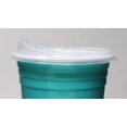 BPAFree Aqua Party Cups with Lids 16oz Reusable, 2 Pack Made in