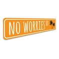 thumbnail image 3 of No Worries Road Novelty Decor, Metal Wall Sign - 4x18 Inches, 3 of 4