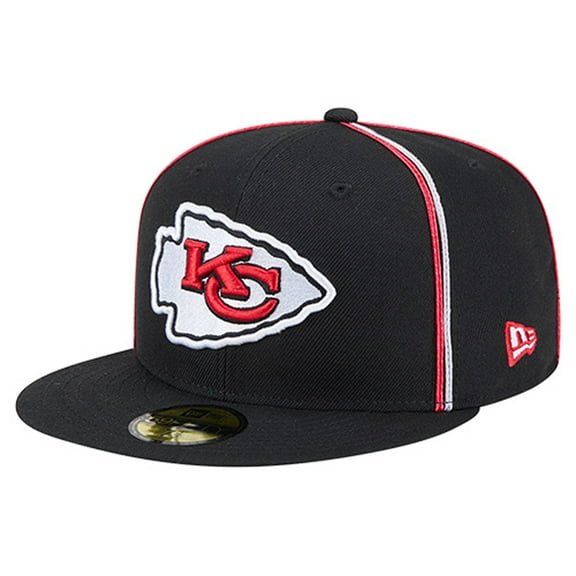 Men's New Era Black Kansas City Chiefs Soutache 59FIFTY Fitted Hat