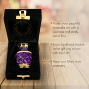 Marble Elegance Purple Urns for Cremation Ashes Large Urn XL or Small Keepsake Urns for Adult Cremation Ashes & Urns for Human Ashes for Home or Burial Cremation Urns Extra Large