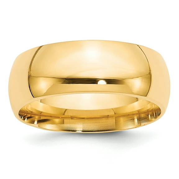 14k 8mm Comfort-Fit Band