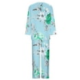 thumbnail image 4 of SnZhen Two Piece Sets for Women Women's Casual Printed Long Sleeved Round Neck Top With Pants Set, 4 of 5