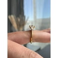 thumbnail image 6 of ESTE ORIGIN 2.5ct Oval Moissanite Three-Stone Engagement Ring with Pear-Shaped Side Stones in 18K Yellow Gold for Women – Available in US 4., 6 of 7