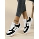 thumbnail image 4 of Ladies' Lace-up Casual Sports Sneakers, White Lightweight Street Fashionable And Simple Skateboard Shoes For Women, 4 of 4