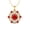 Gold, variant on Rose Gold Plated Hexagon Style Solitaire Garnet Necklace Gift For Friendship Day || Ali Baba Jewellery
