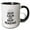 Black/White, variant on 3drose, Keep Calm and Keep Reading - Book Icon, 11oz Two-tone Black Mug