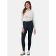 thumbnail image 3 of No Boundaries Faux Sueded Ankle Leggings, 27.5”Inseam, 1 or 2-Pack, Women's & Women's Plus Sizes XXS-4X, 3 of 5