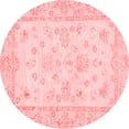 thumbnail image 1 of Ahgly Company Indoor Round Oriental Red Traditional Area Rugs, 8' Round, 1 of 4