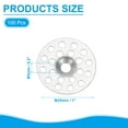 thumbnail image 2 of 1 Inch Insulation Washers, 100pcs 25mm Metal Insulation Washers Foam Board Fasteners Perforated Plaster Washers Galvanized Steel for Foam Board Fixing Fastening Wall, 2 of 7