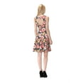 thumbnail image 4 of Colorful Floral Heart Cut Out Back Detail Fit & Flare Dress - Large / Black, 4 of 9