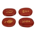 thumbnail image 4 of Natural Rune Stones,4Pcs Natural Rune Stones Rune Stones Set Meditation Stones Set Impressive Results, 4 of 9