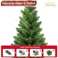 thumbnail image 6 of Set of 2 Tabletop Christmas Tree 2 Ft Without Lights, Artificical Small Mini Xmas Pine Tree with 68 PVC Brench Tips for Indoor, 6 of 8
