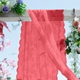 thumbnail image 6 of SLYNSHome Sheer Lace Window Scarf, Lightweight Decorative Wedding Drape,Red Semi Transparent Voile Curtain Swag for Outdoor Arbor Gazebo Party Decor, 6 of 6