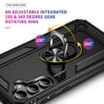 thumbnail image 3 of [PST] Samsung Galaxy S25 Plus / S24 Plus Ring Case, Anti-Drop Hybrid Magnetic Hard Kickstand Case Cover with Ring Stand, 3 of 5