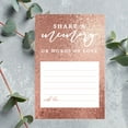thumbnail image 3 of Koyal Wholesale Share a Memory Cards, Rose Gold Glitter Cards for Wedding, Baby Life Memories, 4" x 6", 52-Pk, 3 of 5