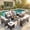 7 PCS/Gray Rattan/Beige Cushion, variant on Ainfox 7 Piece Outdoor Patio Furniture Sofa Set on Sale, Grey Rattan Blue Cushion