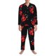 thumbnail image 3 of Balery Beautiful Red Ladybug Pijama para Hombre de Dos Piezas con Manga Larga, Conjunto de Dormir y Descanso Suave con Bolsillos-X-Large, 3 of 7