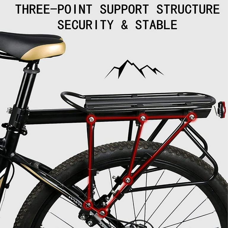 Bike Rear Rack Adjustable Cargo Rack Cycling Stand Footstock Bicycle ...