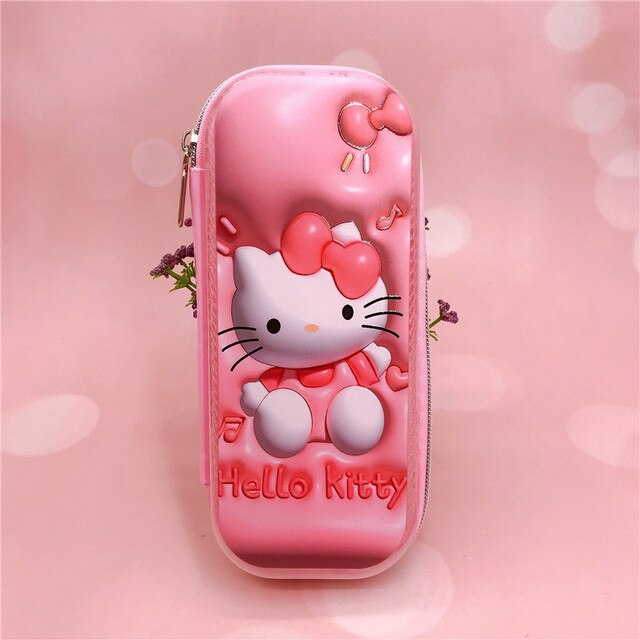 Sanrio Pencil Case Hello Kitty My Melody Kuromi Pochacco 3D Stereo