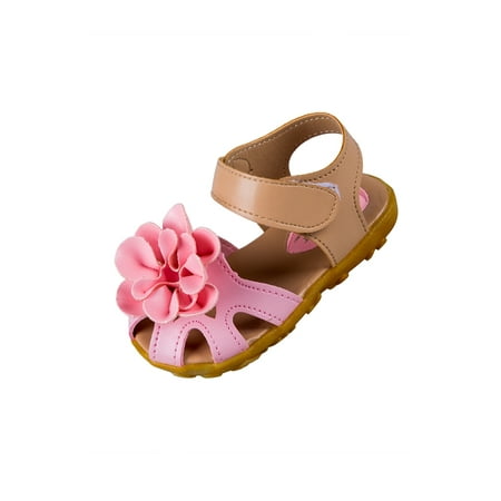 

Pink Style Kids Shoes Girls Leather Sandals Children Casual Beach Sandals Shoes US7=CN22
