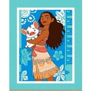 Disney Moana & Friend, Teal, No Sew Micr