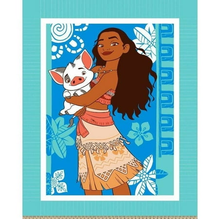 Disney Moana & Friend, Teal, No Sew Micr