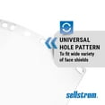 thumbnail image 3 of Sellstrom Replacement Windows for Face Shields - UNIVERSAL - Clear Molded Spherical PC window - 9&rdquo; x 15&rdquo; x .060&rdquo; - V-shape, 3 of 6
