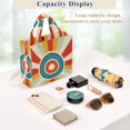 thumbnail image 5 of FORMRS Womens Corduroy Tote Bag Crossbody Shoulder Handbag with Pocket, Colorful Circles, 5 of 7