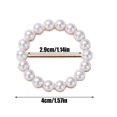thumbnail image 2 of Fashion Metal Japanese Button, Pearls Scarf Scarves Clasp Ring Tee Shirt Clips Buckle Clothing Wrap Holder for Cloth Neckerchief Round Shaped, T-shirt Knot Buckle Belt Adjustment Buckle Scarf Buckle, 2 of 6