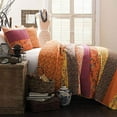 thumbnail image 1 of Lush Decor Royal Empire 3-Piece Quilt Set, Full/Queen, Tangerine, 1 of 5