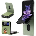 thumbnail image 1 of Ultra Slim Leather Wallet Case Compatible With Samsung Galaxy Z Flip 3 With Card Slots Lanyard, 1 of 3
