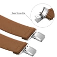 thumbnail image 2 of Buyless Fashion 2 Pack Suspenders for Men - 48" Elastic Adjustable Straps 1 1/4" - X Shape - 5134-2-Camel, 2 of 6