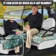 thumbnail image 5 of Whosucclay Peacock Non-slip Golf Cart Seat Cover 4 Front Pockets for Yamaha Club Car EZGO Icon, Anti-Fade Golf Cart Seat Protector, 5 of 7