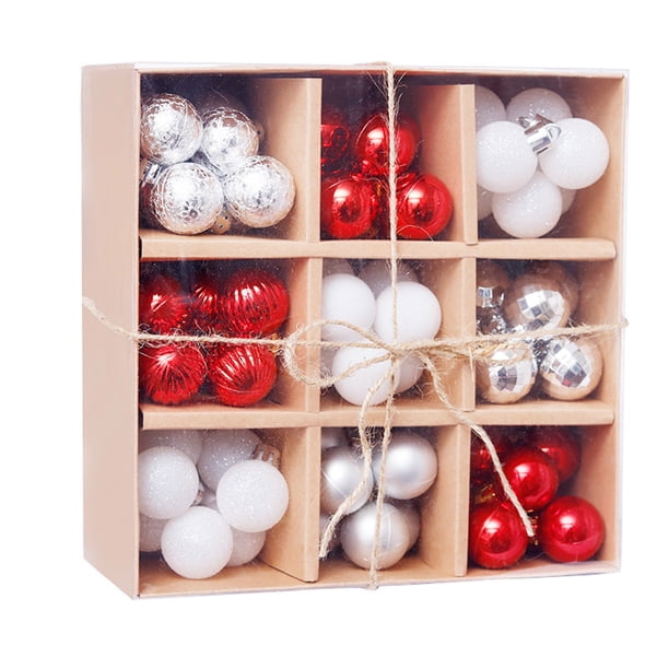 99PCS Bola de Navidad Adornos Fiesta Árbol de Navidad Decoraciones Colgante Adorno Decoración Wmkox8yii fhajkh1959