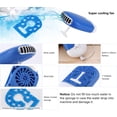 thumbnail image 3 of Mini ventilador USB de mano con batería de litio incorporada, ventilador recargable, purificador de aire, humidificador F015, azul, 3 of 5