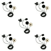 5Pcs 2.5mm Helmet Tactical Motorcycle Headset PTT For Motorola FR50 T270 Radio
