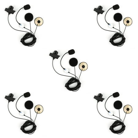 5Pcs 2.5mm Helmet Tactical Motorcycle Headset PTT For Motorola FR50 T270 Radio
