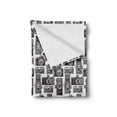 thumbnail image 2 of Camera Soft Flannel Fleece Throw Blanket, Antique Analog Film Recording Instruments Engraved Professional Photographer, Cozy Plush for Indoor and Outdoor Use, 70" x 90", Black and White, by Ambesonne, 2 of 6