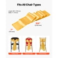thumbnail image 6 of KFFKFF Satin Chair Sashes Bows, 100PCS Chair Ribbon Ties, 7 x 108 inch, Gold Decoration for Weddings, Baby Showers, Parties, Events, Banquets, and Chair Covers, 6 of 9