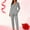 Gray2#, variant on Caywon Women's Valentine's Day Printed Pajama Set with Pockets, 1 Top   1 Pants Long Sleeve Collared Homewear Set Casual Comfortable Sleepwear Outfit