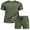 Army Green, variant on Pinspark Post Shoulder Surgery Shirts for Men Women Snap Adaptive Hospital Gowns Tear Away Shoulder Replacement Recovery Clothes