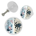 thumbnail image 2 of 4 Pcs Octopus Knobs for Kitchen Cabinet Cupboard Dresser Bookcase Drawer Pulls Handles Round Home Decor, 2 of 5
