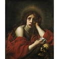 thumbnail image 2 of Carlo Dolci 20x23 Black Ornate Framed Double Matted Museum Art Print Titled: The Penitent Mary Magdalene, 2 of 5