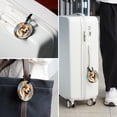 thumbnail image 6 of Corgi Dog 2Pcs PU Leather Round Luggage Tags with Privacy Cover and Name ID Tag for Suitcase, Handbags, Backpacks, School Bags, 6 of 6