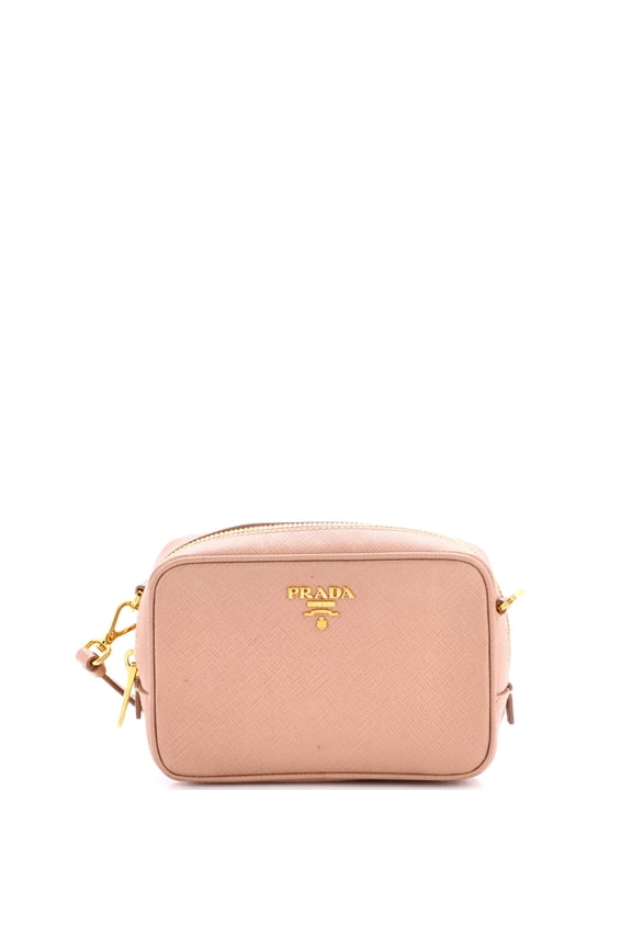 Pre-Owned Zip Crossbody Bag Saffiano Leather Mini By Rebag